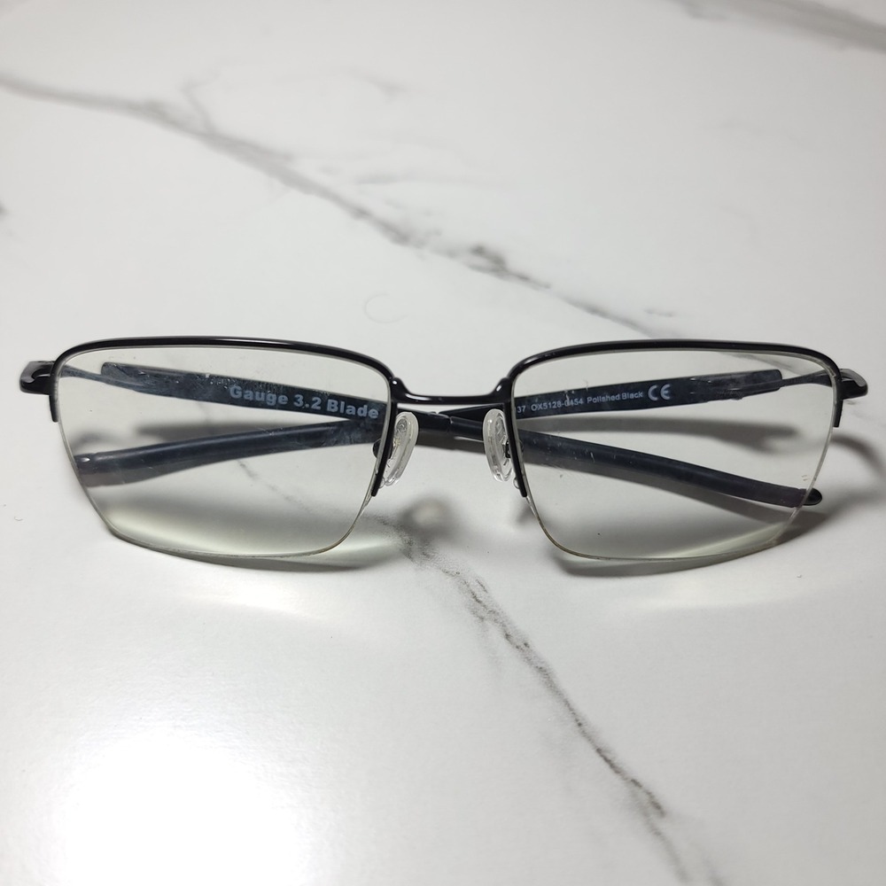 Oakley Gauge 3.2 Blade Polished Black Eyeglass Frames OX5128-0454 137mm